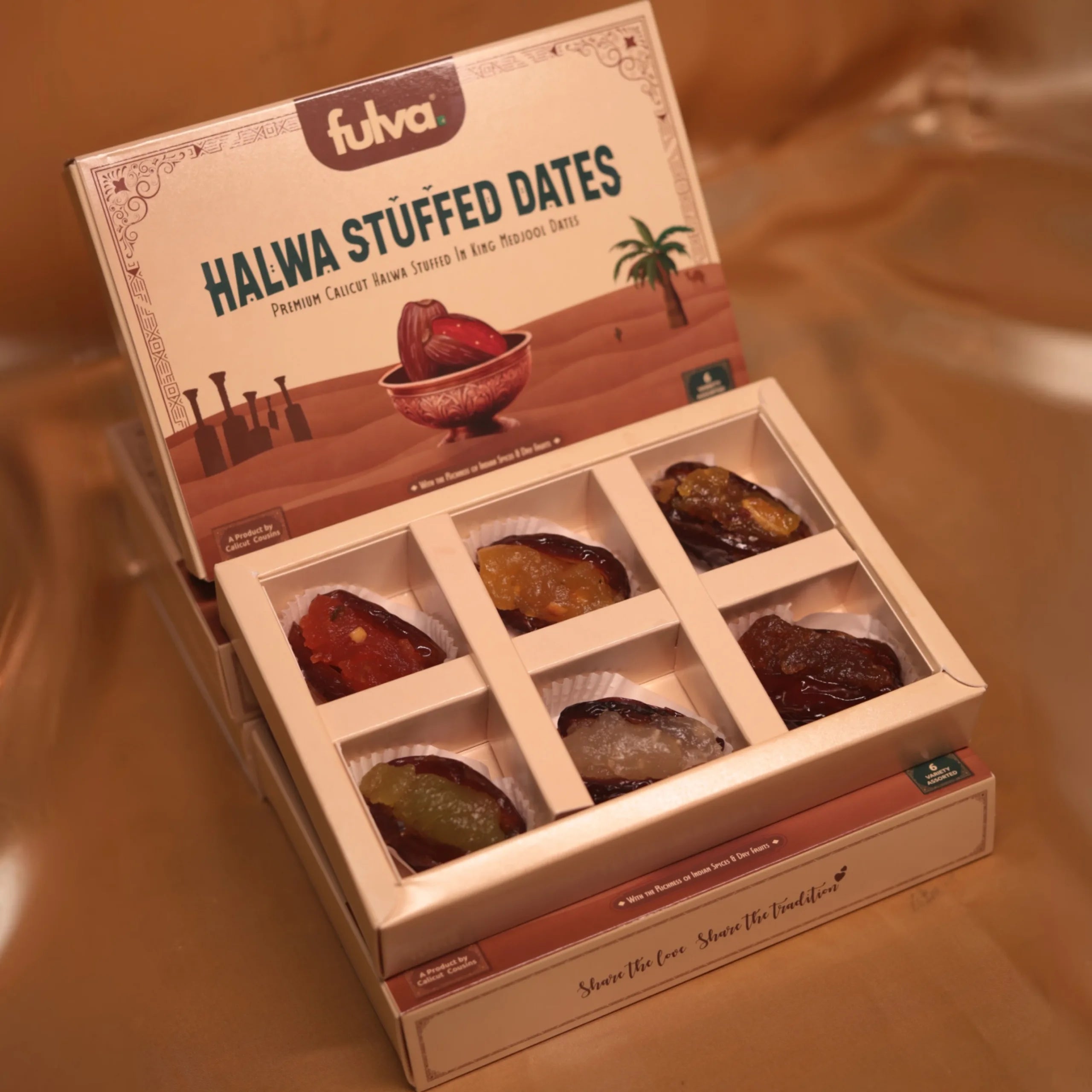 Halwa Stuffed Medjool Dates