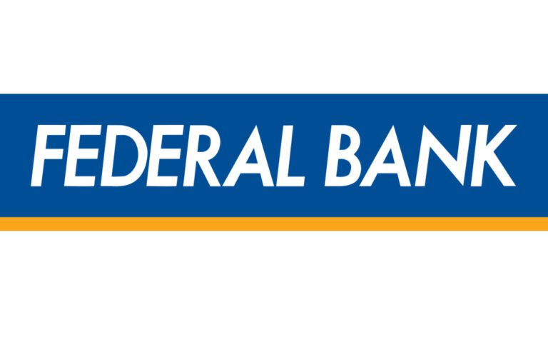 Federal Bank Logo PNG (with transparent white tagline)